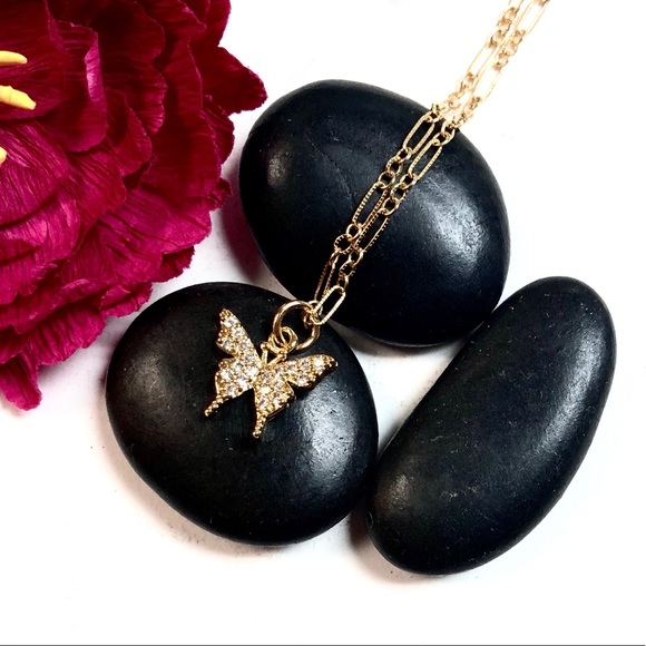 Butterfly Necklace, Dragonfly, Insect, Bee, Flower - Picture 3 of 10